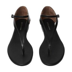 NWT! Mango Selection Black Leather Sandals